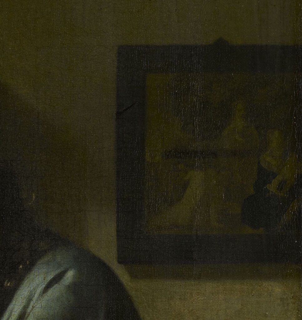 Vermeer Science: Johannes Vermeer, The Astronomer, 1668, Louvre, Paris, France. Detail.
