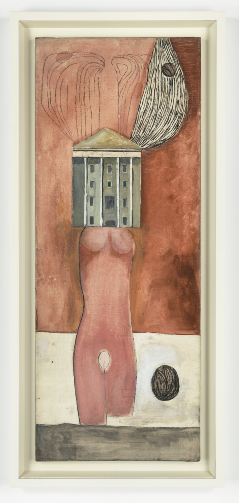 Louise Bourgeois artworks: Louise Bourgeois, Femme Maison, 1946–1947, Museum of Modern Art, New York City, NY, USA, Historia Arte (HA!).
