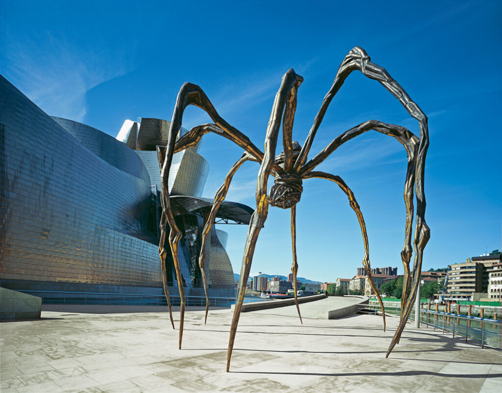 Louise Bourgeois artworks: Louise Bourgeois, Maman, 1999, Guggenheim Museum Bilbao, Bilbao, Spain, Museum’s Website.
