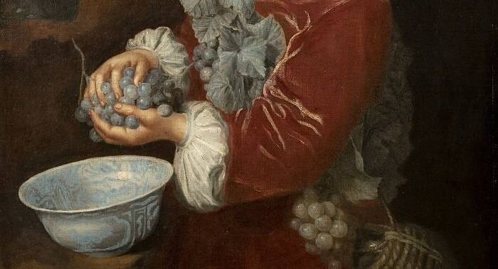 mary beale young bacchus: Mary Beale, Young Bacchus, 1660s, St Edmundsbury Borough Council. Suffolk, UK. Detail.
