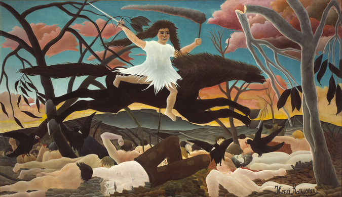 Henri Rousseau paintings: Henri Rousseau, The War, 1894, Musee d’Orsay, Paris, France.
