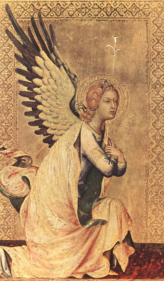 best exhibitions 2025: Simone Martini, The Angel Gabriel, Orsini Polyptych, c. 1333–1340, Royal Museum of Fine Arts of Belgium, Antwerp, Belgium.
