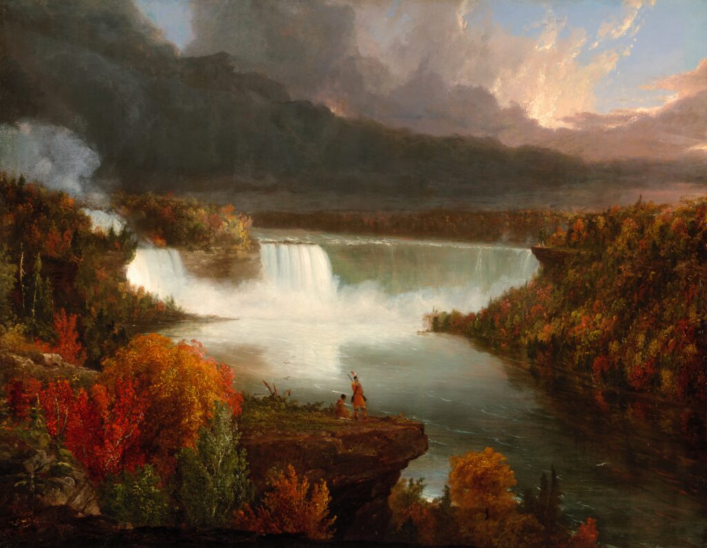 Niagara Frederic Edwin Church: Thomas Cole, Distant View of Niagara Falls, 1830, Art Institute of Chicago, Chicago, IL, USA.
