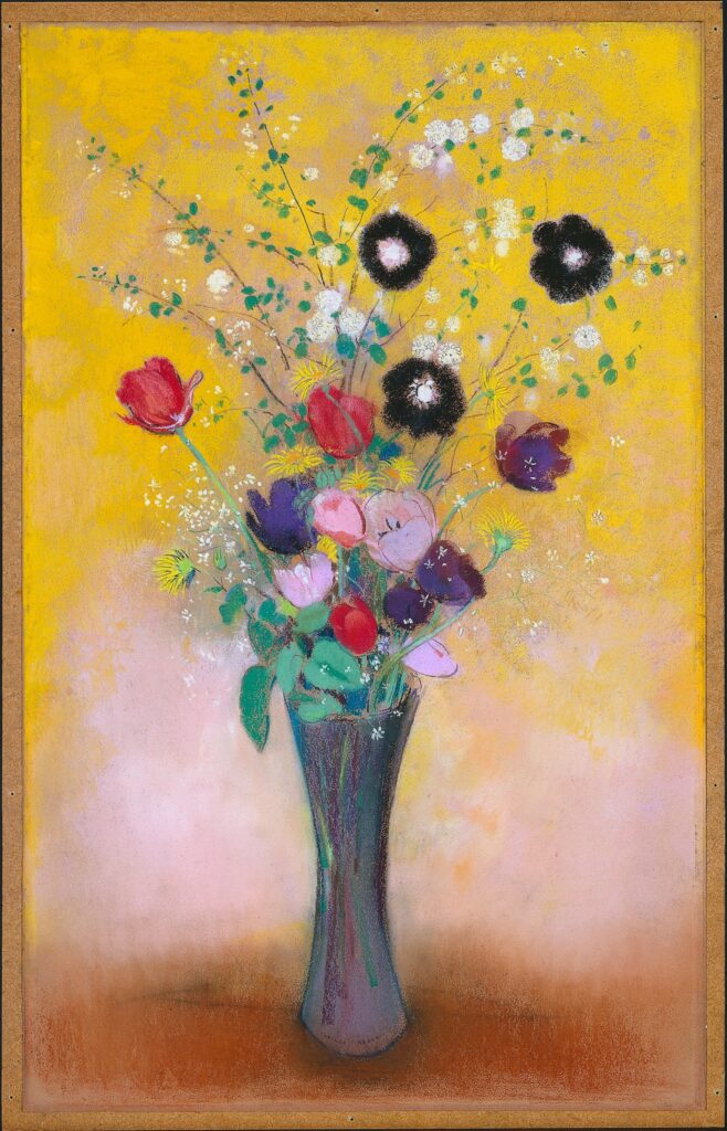 floral still life: Odilon Redon, Vase of Flowers, 1916, Cleveland Museum of Art, Cleveland, OH, USA.
