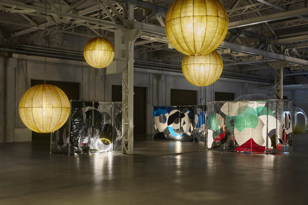 contemporary Korean Art: Anicka Yi, Exhibition view of Metaspore, 2022, Pirelli Hangar Bicocca, Milan, Italy. Pirelli Hangar Bicocca.
