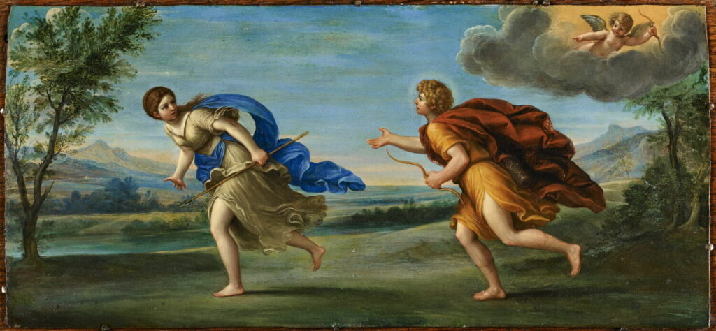 Apollo and Daphne: Francesco Albani, Apollo and Daphne, 1615–1620, Louvre, Paris, France.
