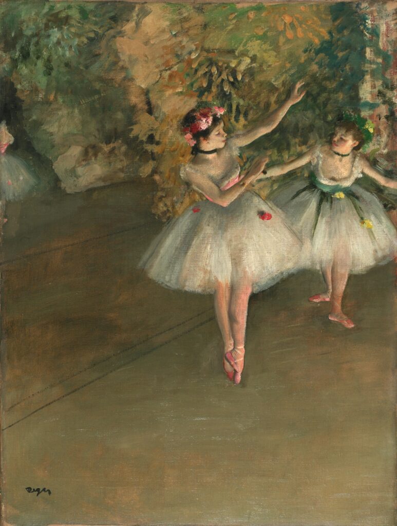 Courtauld Gallery: Edgar Degas, Two Dancers on a Stage, 1874, Courtauld Gallery, London, UK.
