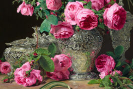 10 Iconic Floral Still Lifes. Ferdinand Georg Waldmüller, Roses, 1843. Oil on panel. Liechtenstein. The Princely Collections, Vaduz-Vienna, Austria.