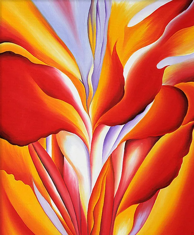 floral still life: Georgia O’ Keeffe, Red Canna, 1924, University of Arizona Museum of Art, Tucson, AZ, USA.
