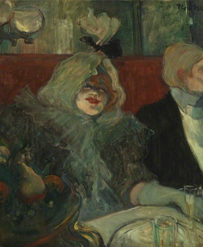 Courtauld Gallery: Henri Toulouse-Lautrec, In a Private Dining Room, 1899, Courtauld Gallery, London, UK.
