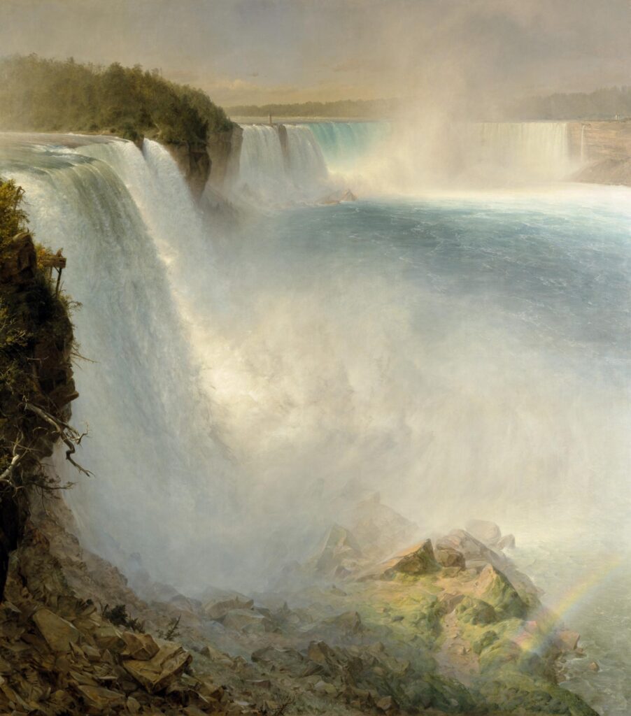 Niagara Frederic Edwin Church: Frederic Edwin Chuch, Niagara Falls, from the American Side, 1867, National Galleries of Scotland, Edinburgh, UK.
