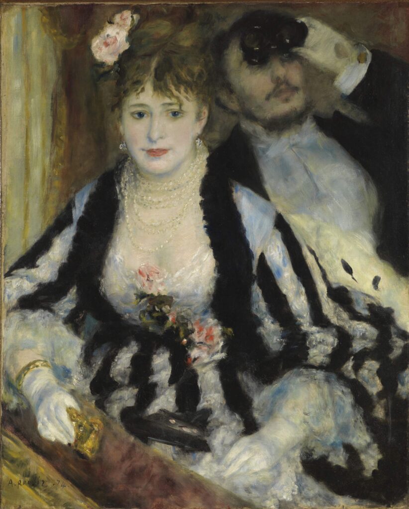 Courtauld Gallery: Pierre-Auguste Renoir, La Loge, 1874, Courtauld Gallery, London, UK.
