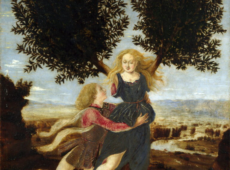 Apollo and Daphne: Piero del Pollaiolo, Apollo and Daphne, 1470–1480, The National Gallery, London, UK. Detail.
