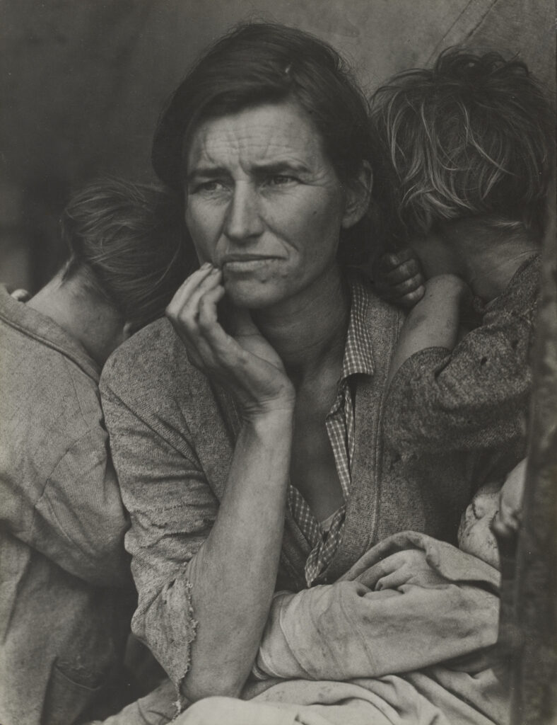 Dorothea Lange Family of Man: Dorothea Lange, Migrant Mother, Nipomo, California, 1936, Museum of Modern Art, New York City, NY, USA. Museum’s website.
