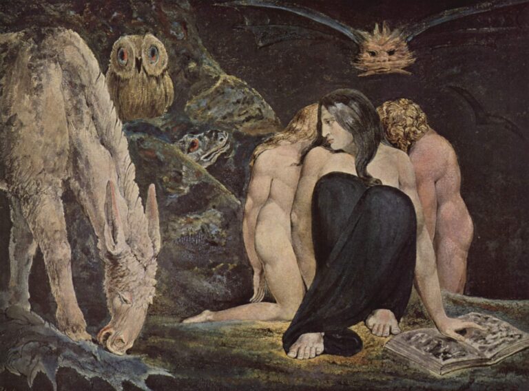 Hecate art: William Blake, The Night of Enitharmon’s Joy, c. 1785, Tate Britain, London, UK.
