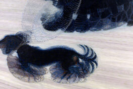 Giacomo Balla, Dynamism of a Dog on a Leash, 1912, Buffalo AKG Art Museum, Buffalo, NY, USA. Detail.