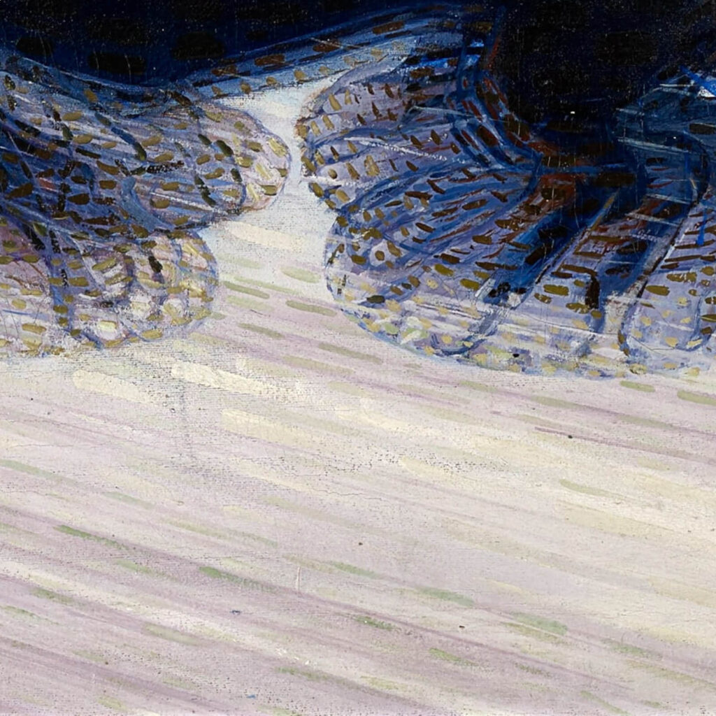 Giacomo Balla: Giacomo Balla, Dynamism of a Dog on a Leash, 1912, Buffalo AKG Art Museum, Buffalo, NY, USA. Detail.
