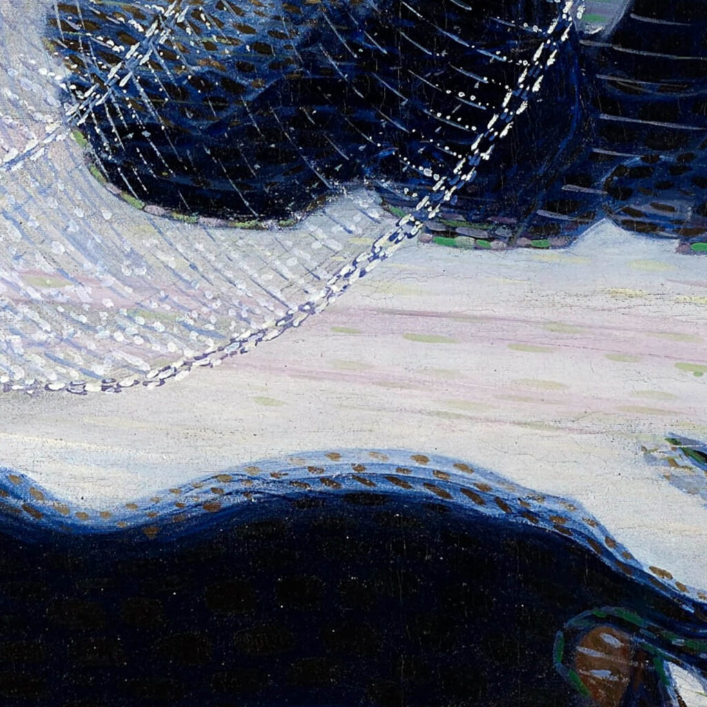 Giacomo Balla: Giacomo Balla, Dynamism of a Dog on a Leash, 1912, Buffalo AKG Art Museum, Buffalo, NY, USA. Detail.
