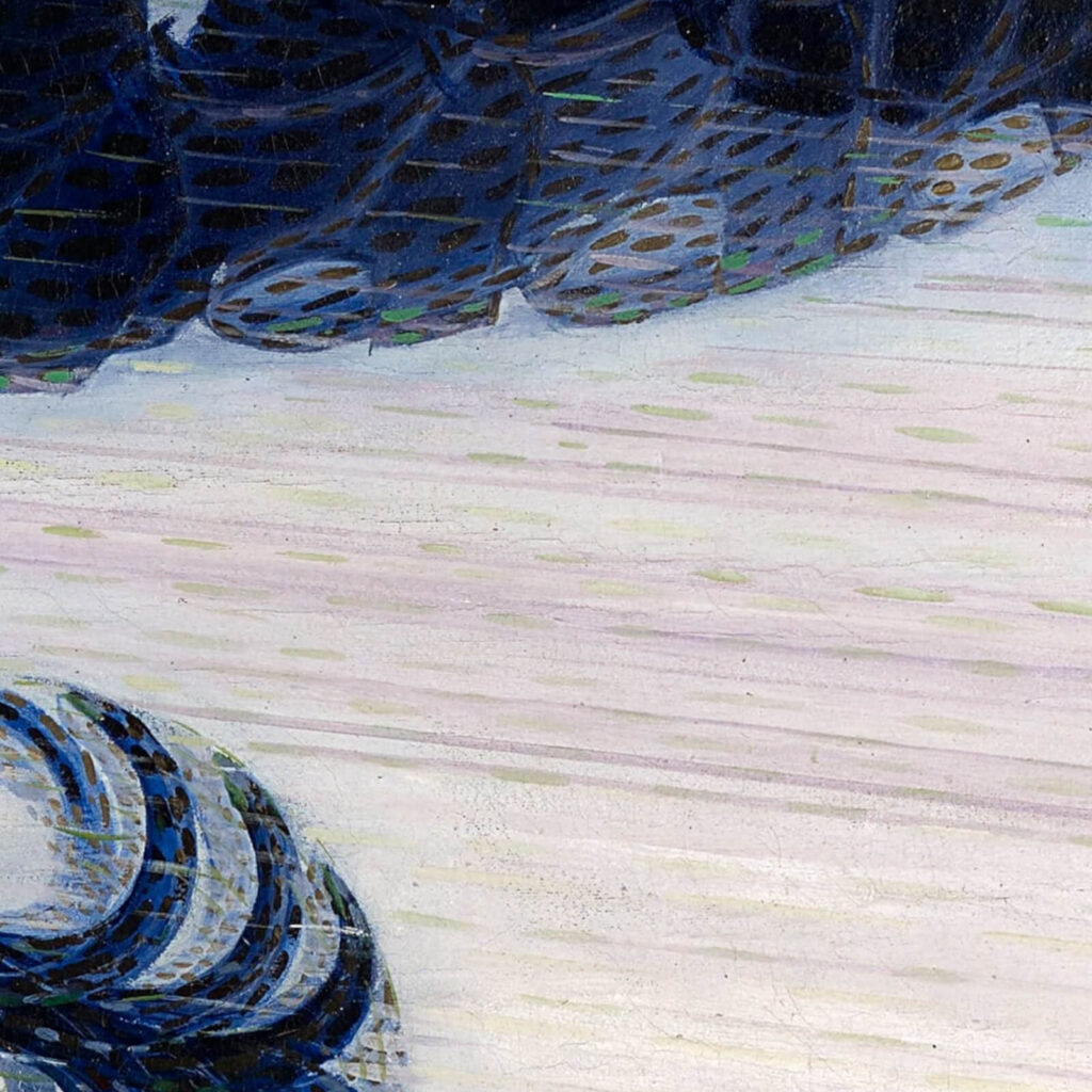 Giacomo Balla: Giacomo Balla, Dynamism of a Dog on a Leash, 1912, Buffalo AKG Art Museum, Buffalo, NY, USA. Detail.
