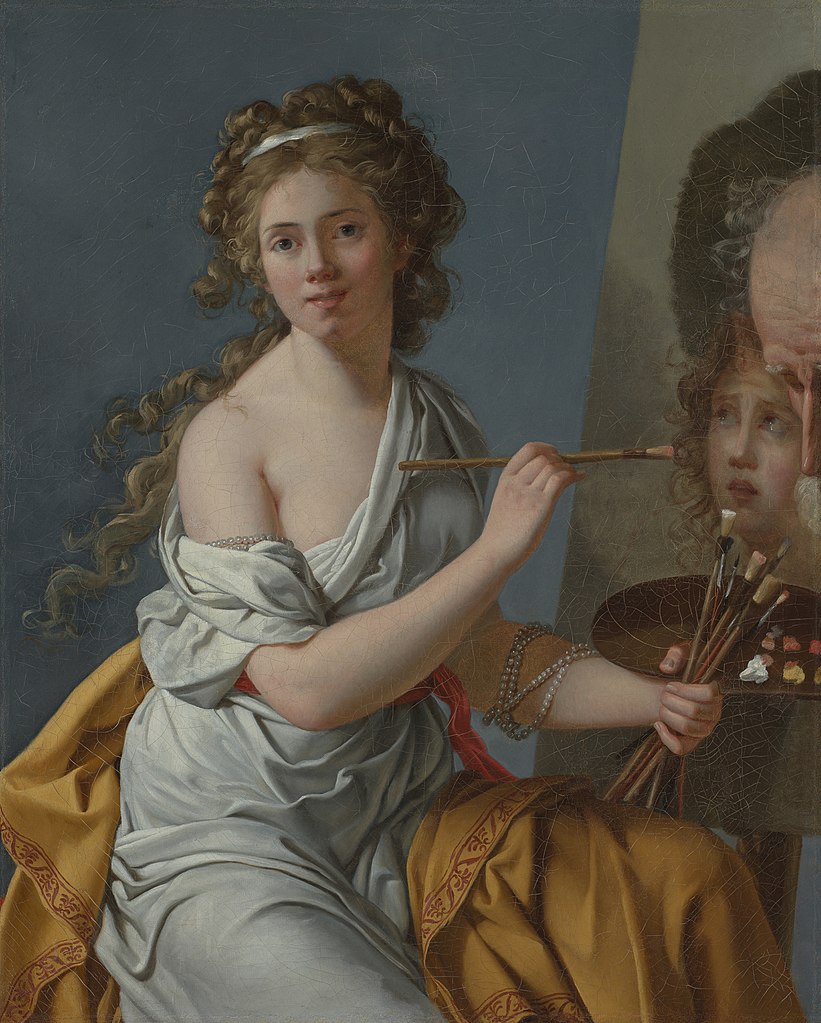 Portrait of Madeleine: Marie-Guillemine Benoist, Self-Portrait, 1786, Staatliche Kunsthalle, Karlsruhe, Germany.
