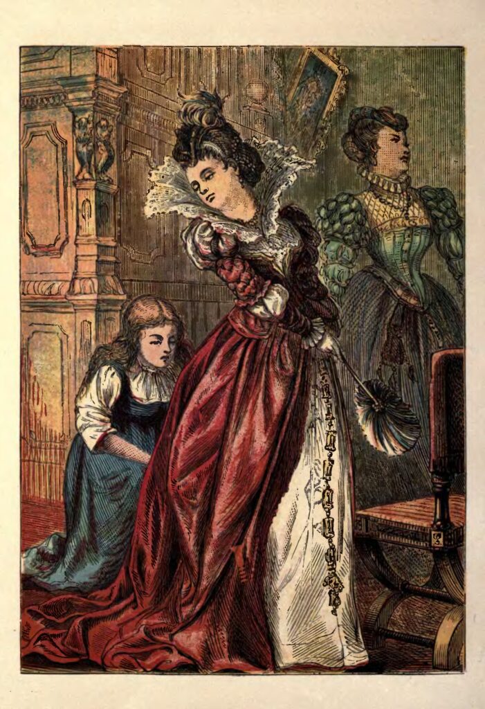 fairytales in art: George or Edward Dalziel, Cinderella, 1865. Book illustration. Public domain.
