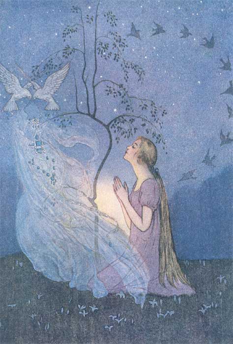 fairytales in art: Elenore Abbott, Cinderella, 1920. Public domain.
