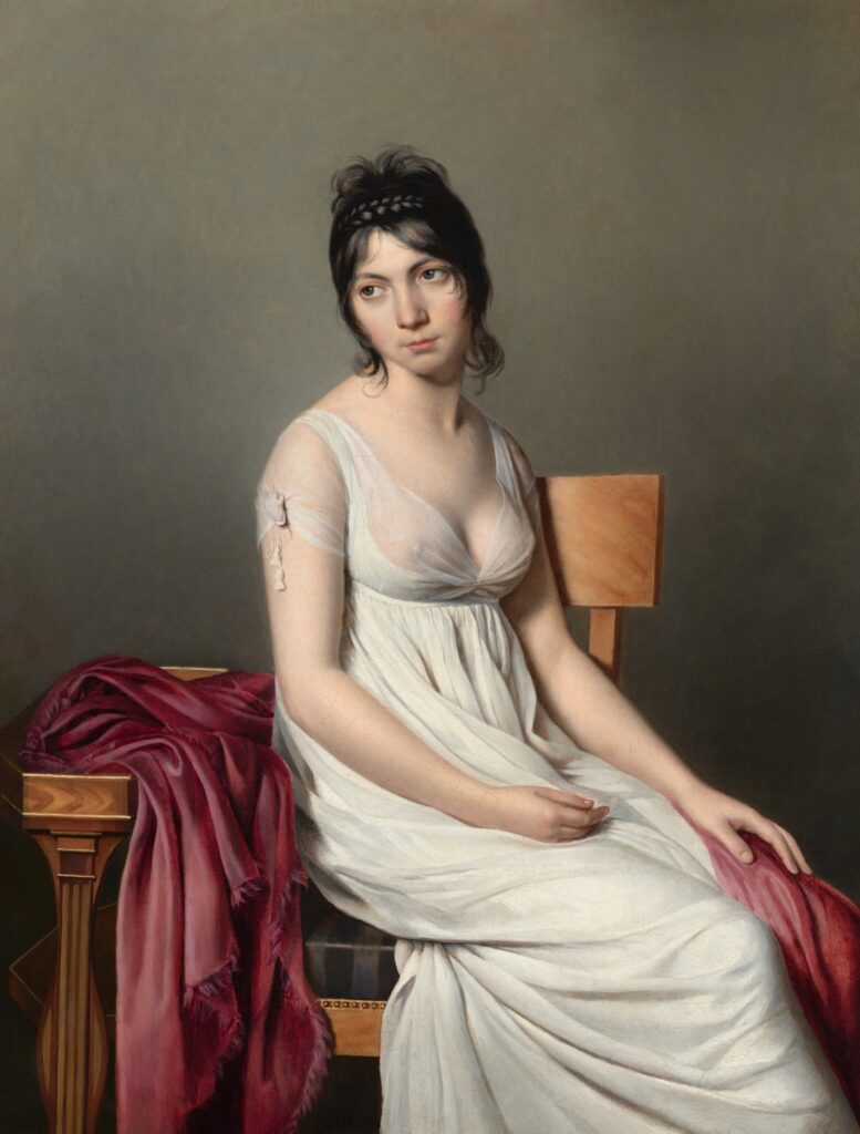 Portrait of Madeleine: Portrait of a Young Woman in White, c. 1798, National Gallery of Art, Washington, DC, USA.
