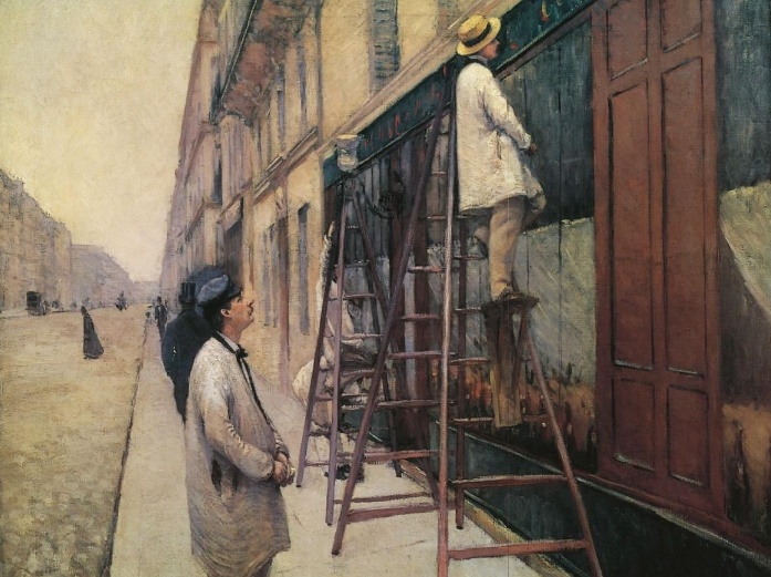 Caillebotte Paris: Gustave Caillebotte, The House Painters, 1877, private collection.
