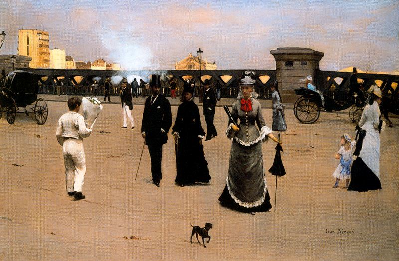 Caillebotte Paris: Jean Béraud, The Place and Pont de l’Europe, 1876–1878, private collection (Wikimedia Commons)
