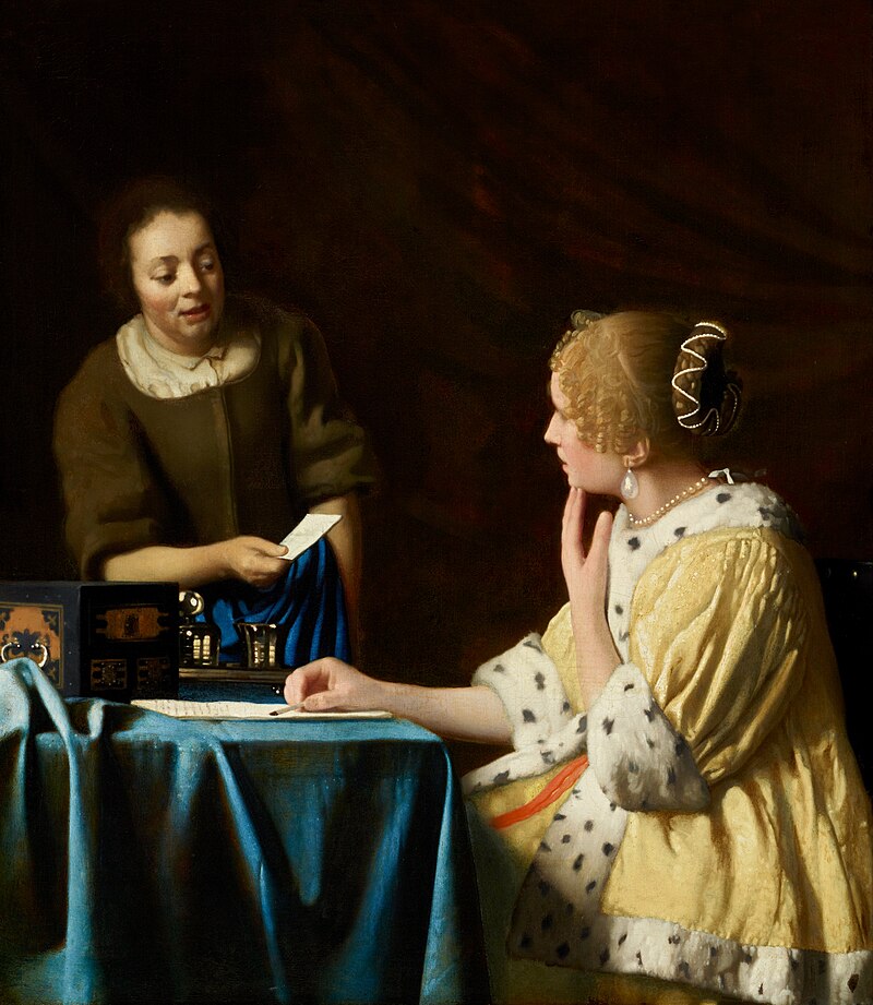 Frick reopening: Johannes Vermeer, Mistress and Maid, 1667, Frick Collection, New York City, NY, USA.
