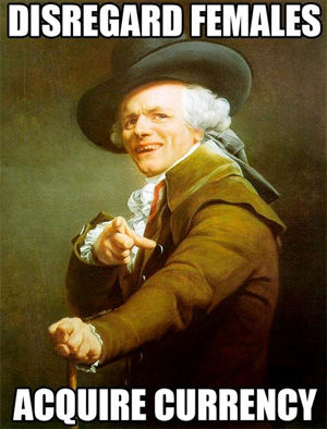 Joseph Ducreux: Meme based on Joseph Ducreux, Self-Portrait in the Guise of a Mocker.
