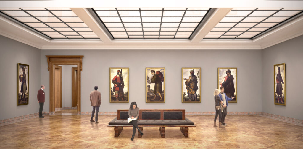 Frick reopening: Special Exhibition Gallery. Rendering courtesy of Selldorf Architects.
