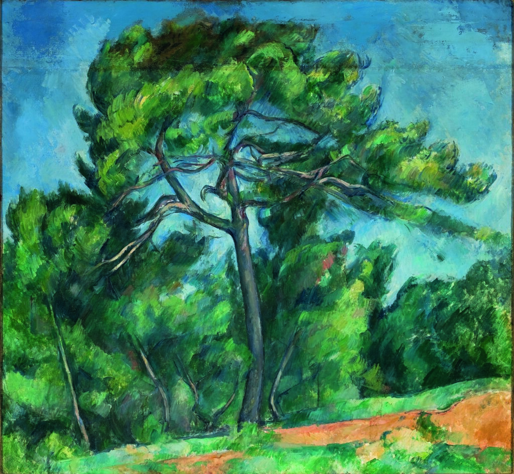 paul cézanne paintings: Paul Cézanne, The Great Pine, 1890–1896, São Paulo Museum of Art, São Paulo, Brazil.
