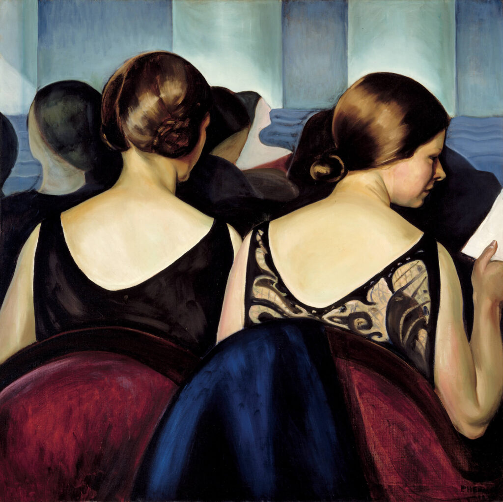 prudence heward: Prudence Heward, At the Theatre, 1928, Montreal Museum of Fine Arts, Montreal, Canada. Art Canada Institute.
