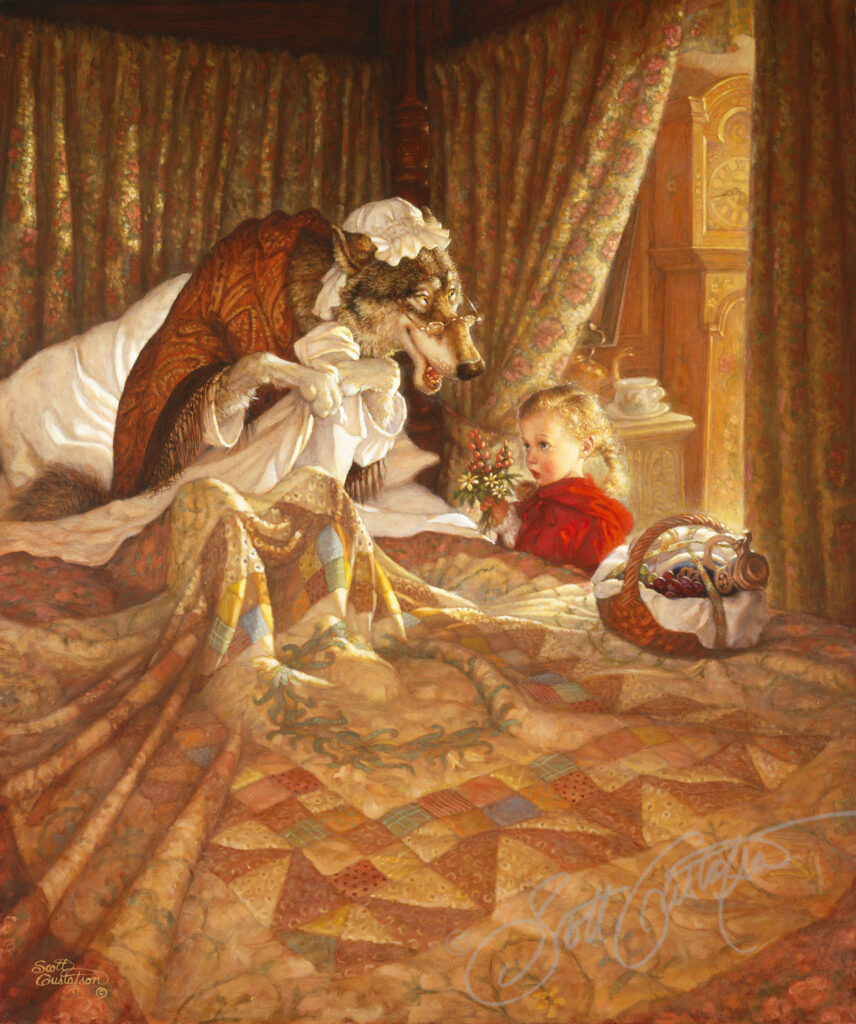 fairytales in art: Scott Gustafson, Little Red Riding Hood. Artist’s website.
