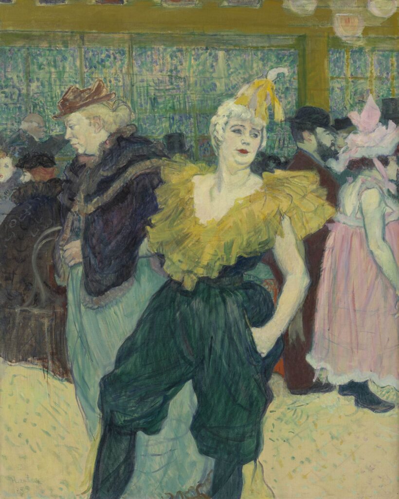 exhibitions Europe spring: Henri de Toulouse-Lautrec, The Clown, Cha-U-Kao, 1895, Oskar Reinhart Collection, Winterthur, Switzerland.
